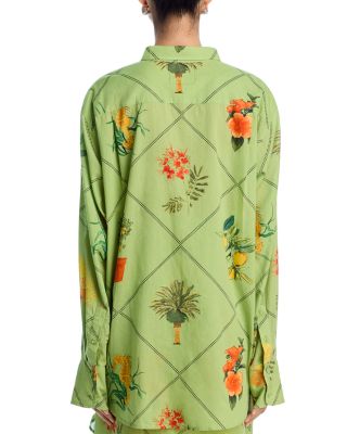 Classic Button Down Shirt & Ruffle Power Pareo™