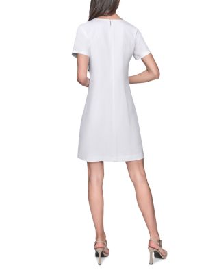 Linen Blend A Line Dress