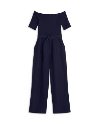 Angeliy Knit Bodice Bardot Top Jumpsuit