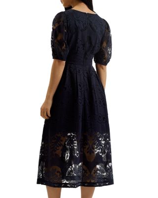 Agnel Lace Midi Dress