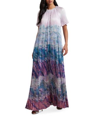 Ted Baker - Deeliaa Pleated Short Sleeve Maxi Dress