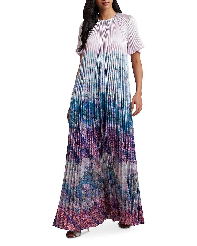 Ted Baker Deeliaa Pleated Short Sleeve Maxi Dress