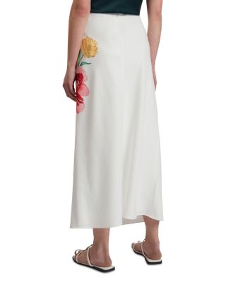 Casla Floral Column Maxi Skirt