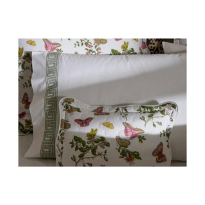 Baudin Butterfly Percale Fitted Sheet, Queen