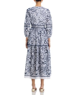 Embroidered Floral Maxi Dress