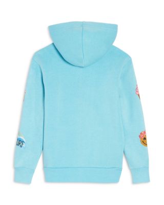 Girls' Heart & Stripes Full Zip Hoodie - Big Kid