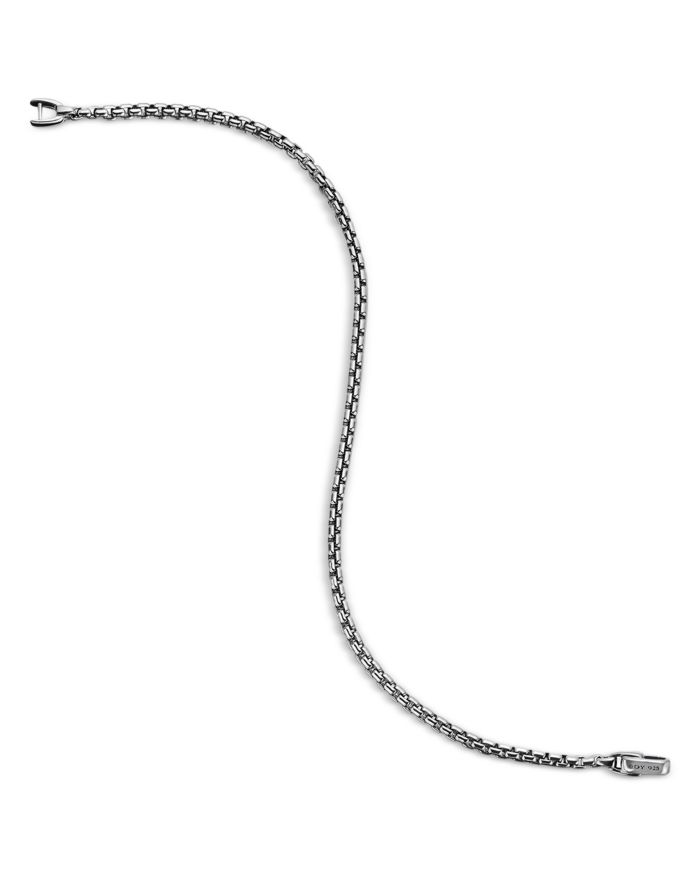 Men's Box Chain Bracelet Sterling Silver