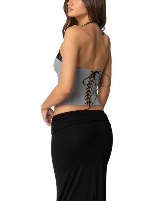 Jara Layered Lace Halter Corset