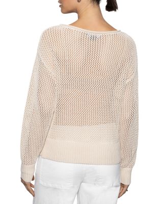 Cotton Open Knit Sweater