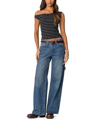 Keryn Striped Asymmetric Top