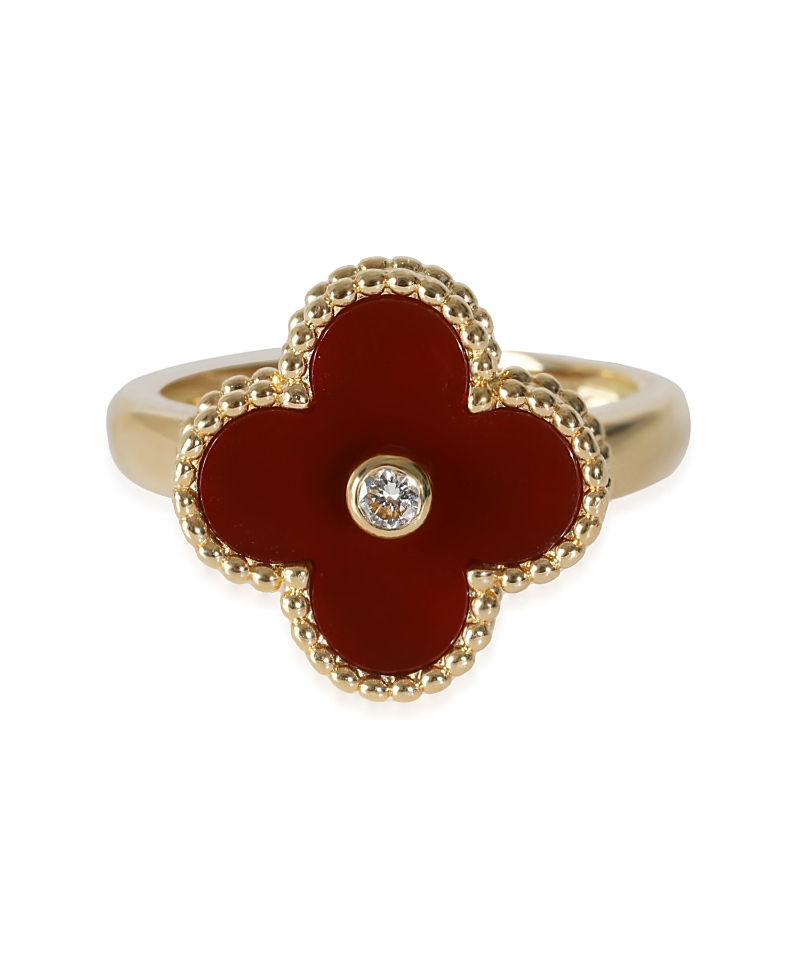 Pre-owned Pre-owned Van Cleef & Arpels Van Cleef & Arpels Alhambra 18k Yellow Gold Ring In K Gold