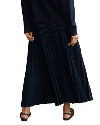 Pleated Maxi Skirt