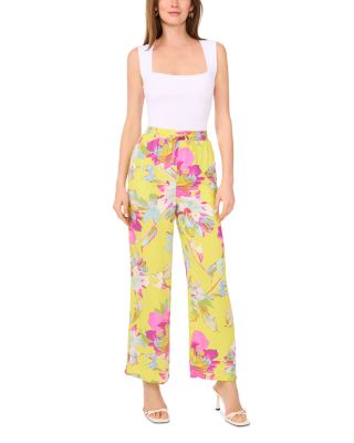 Printed Wide Leg Pants