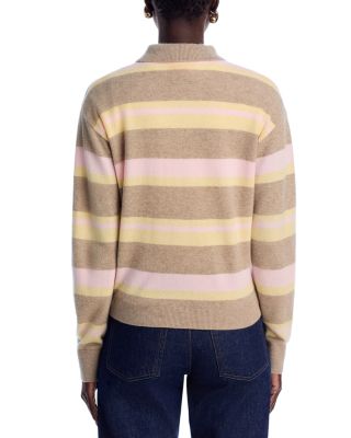 Cashmere Collegiate Striped Polo