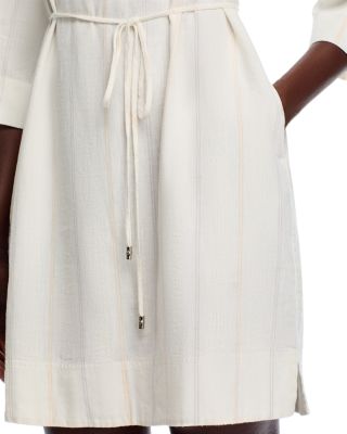 Palm View Linen Shift Dress