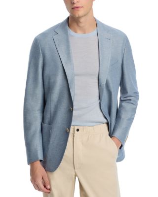 Eleventy - Cotton Linen Blend Regular Fit Jersey Soft Jacket