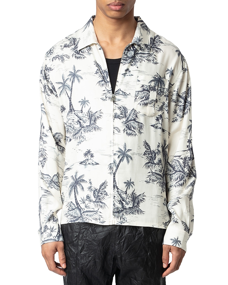 Zadig & Voltaire Suzy Tropical Regular Fit Shirt In Judo