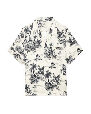 Tropical Palm Regular Fit Camp Shirt