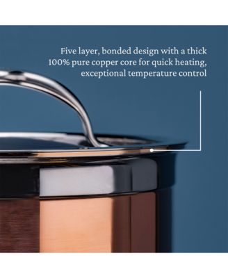 CopperBond&amp;reg; 6.0qt Induction Copper Stockpot with Lid