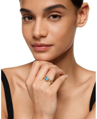 DY Mercer Stone Ring in 18K Yellow Gold with, 7mm