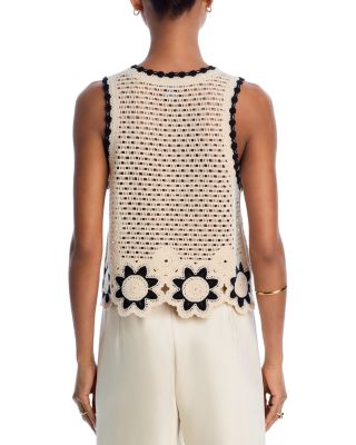 Crocheted Sleeveless Sweater