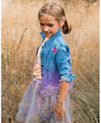 Girls' Printed Mesh Skirt - Little Kid