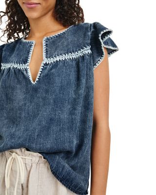 Tafia Relaxed Fit Cap Sleeve Top