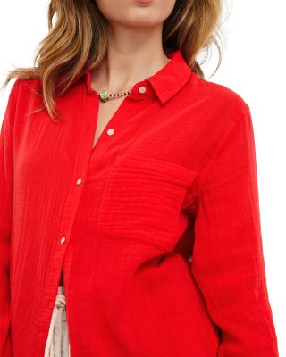 Ellis Cotton Gauze Button Down Shirt  