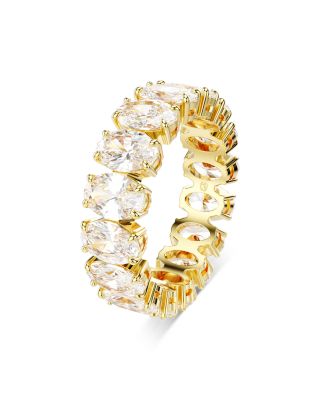 Matrix Oval Crystal Eternity Ring 