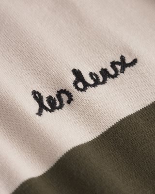 Raul Knit Colorblocked Zip Polo