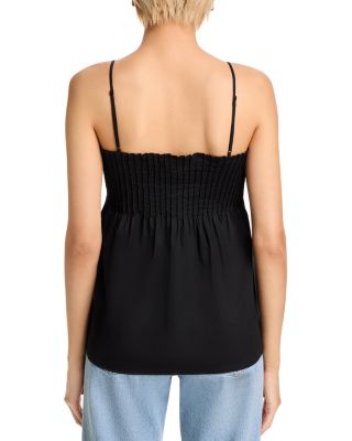 Asalia Poplin Pleated Top