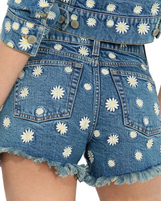 Warren Embroidered Cutoff Shorts
