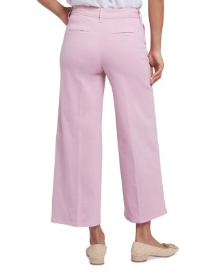 Mona High Rise Wide Leg Trouser Ankle Jeans in Boardwalk