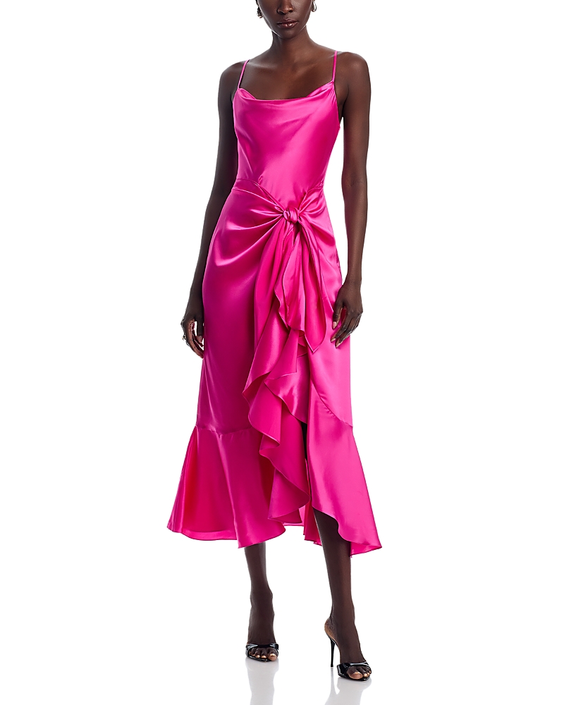 Cinq a Sept Vivienda Silk Ruffled Dress