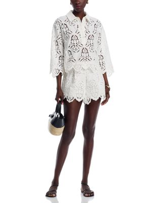 Erica Embroidered Eyelet Shirt