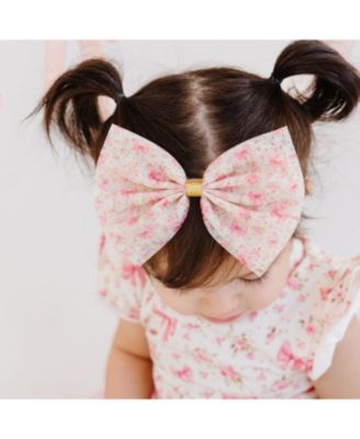 Girls' Ditsy Floral Tulle Bow Baby Headband - Baby