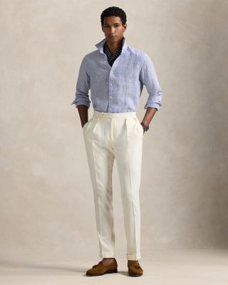 Classic Fit Striped Linen Shirt