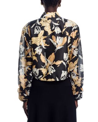 Joyful Tulips Cropped Jacket