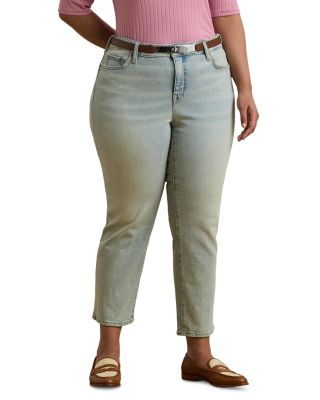 Ralph Lauren - Mid Rise Straight Ankle Jean in Stella Wash