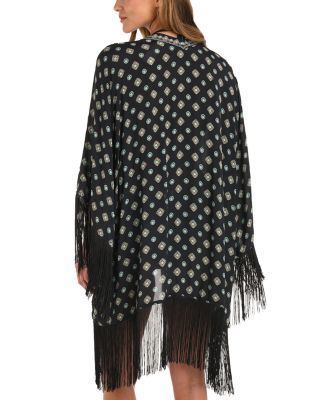 Caterina South Western Fringe Kimono Cover-Up