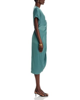 Aimee Ruched Midi Dress