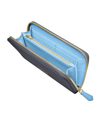 Long Leather Zip Wallet