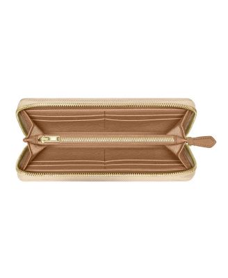 Long Leather Zip Wallet