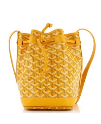 Pre-Owned Goyard - PM Petit Flot Bucket Bag Coated Canvas
