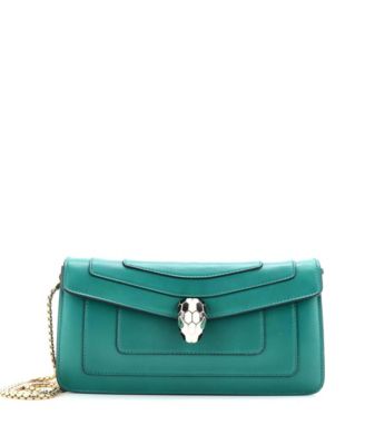 Pre-Owned Bvlgari - Serpenti Forever Chain Clutch Leather