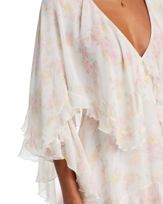 Avaline Floral Ruffle Layered Dress