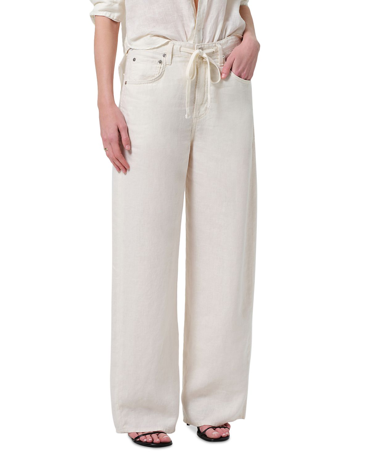 Citizens of Humanity Brynn Drawstring Linen Trousers