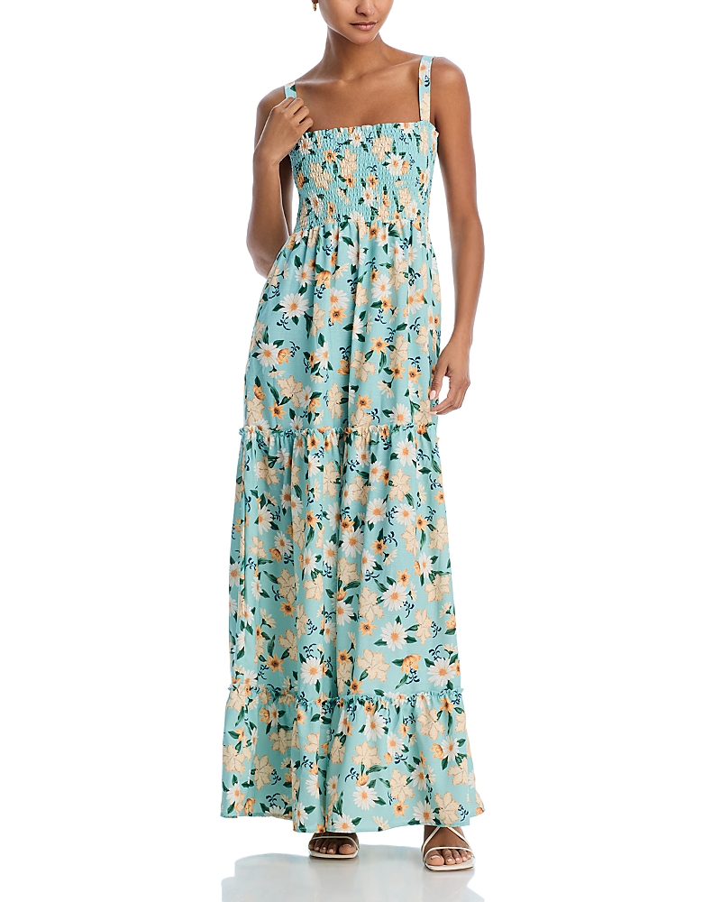 Agua Bendita Lucery Maxi Dress In Green