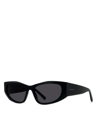 GV Day Black Geometric Sunglasses, 56mm