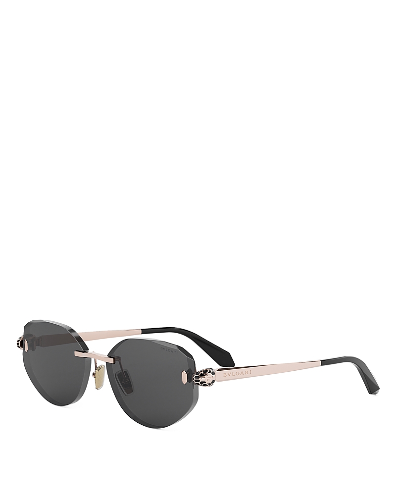 Bvlgari Serpenti Forever Rose Oval Sunglasses, 58mm